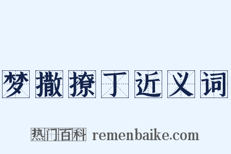梦撒撩丁近义词是什么意思的图片